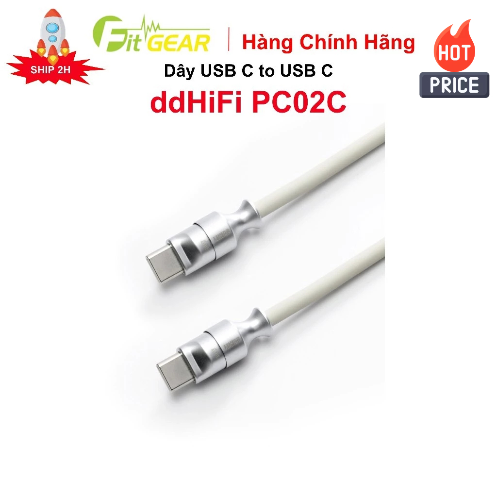Dây USB C Ra USB C ddHiFi PC02C Chính Hãng - FG2