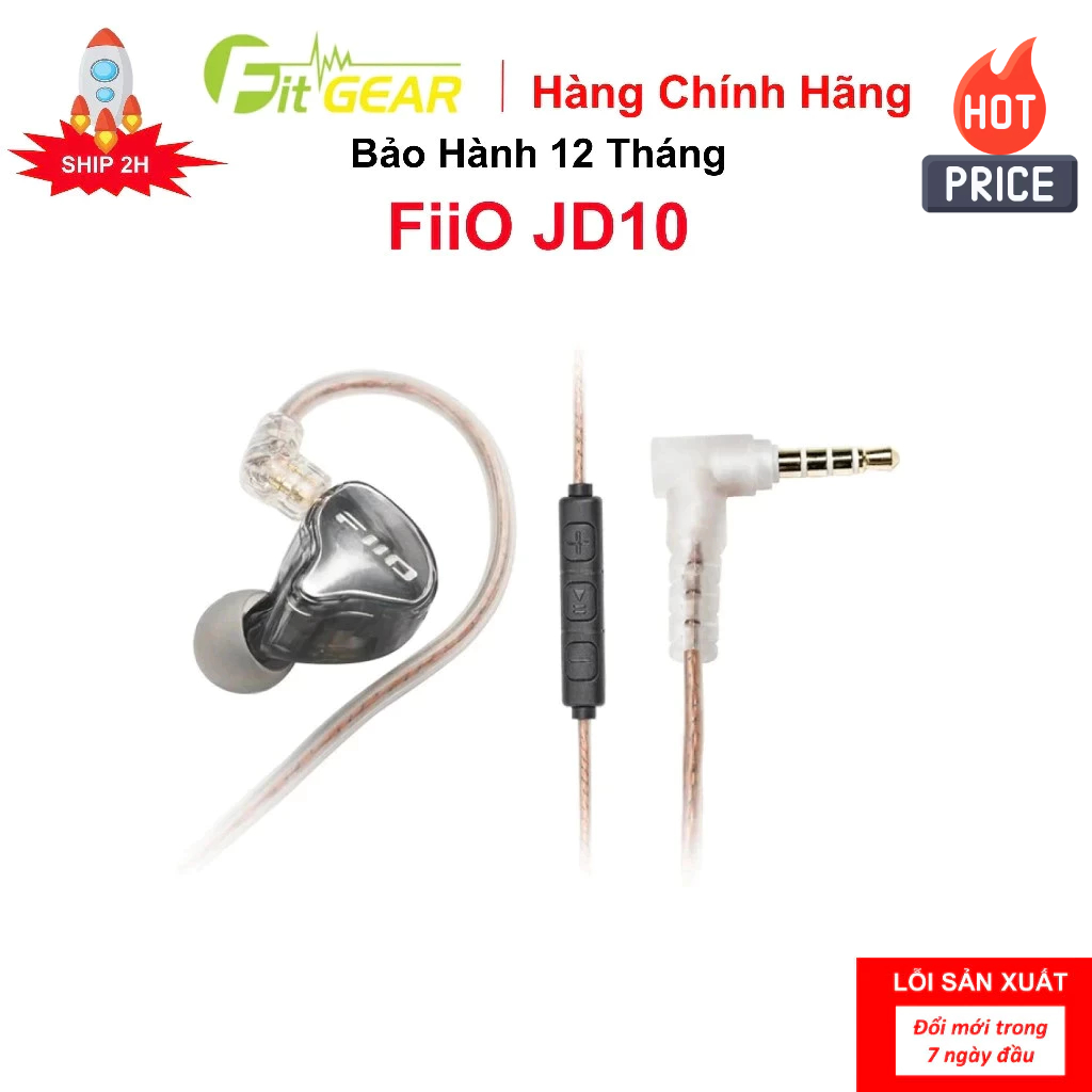 Tai Nghe FiiO JD10 - Bảo Hành 12 Tháng Chính Hãng - FG2