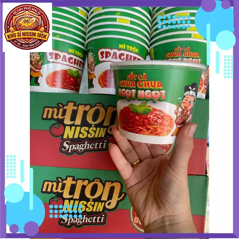 thùng mì 30 gói mì trộn Spaghetti  nissin ( cà chua bò bằm )