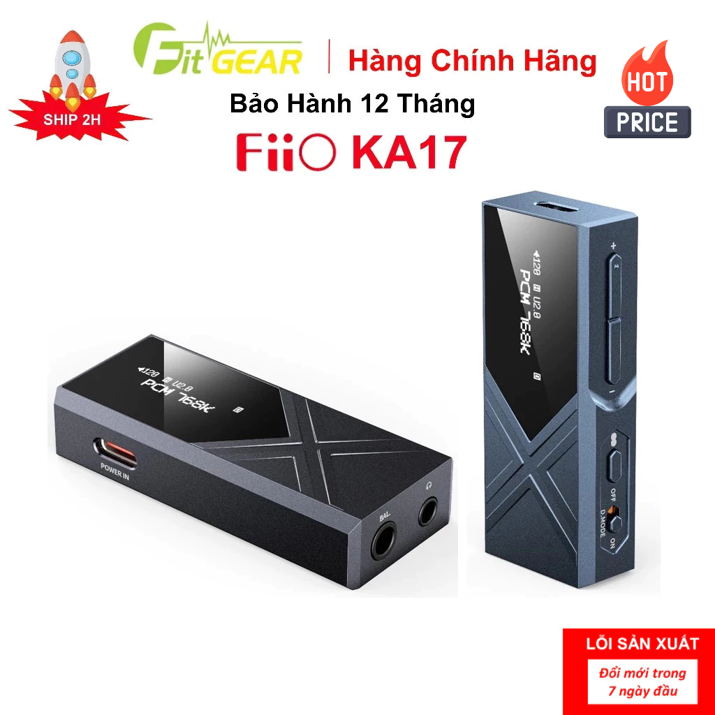 Bộ Giải Mã Di Động DAC/AMP FiiO KA17 - Bảo Hành 12 Tháng Chính Hãng - FG2