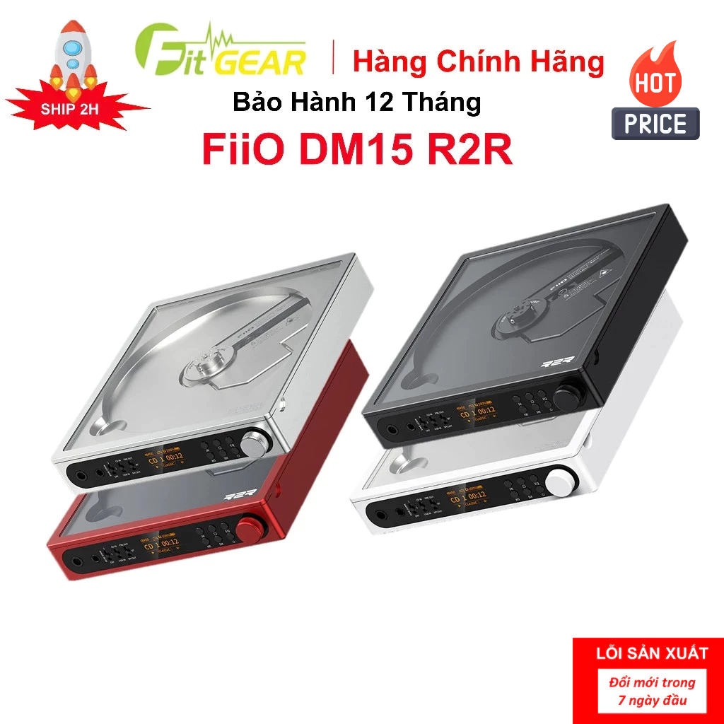 Máy Nghe Nhạc CD Di Động FiiO DM15 R2R - Bảo Hành 12 Tháng Chính Hãng - FG2