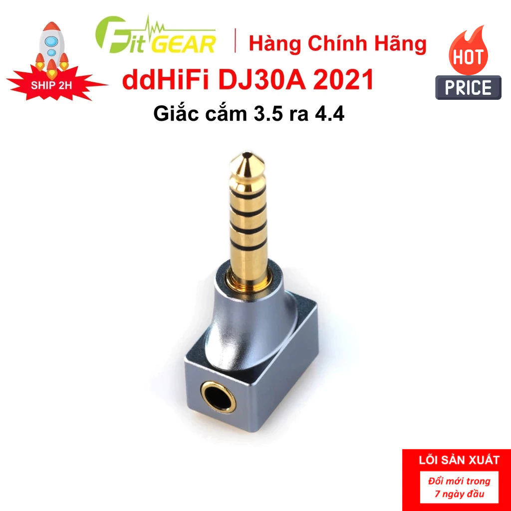 Giắc cắm 3.5 ra 4.4 ddHiFi DJ30A Chính Hãng - FG2