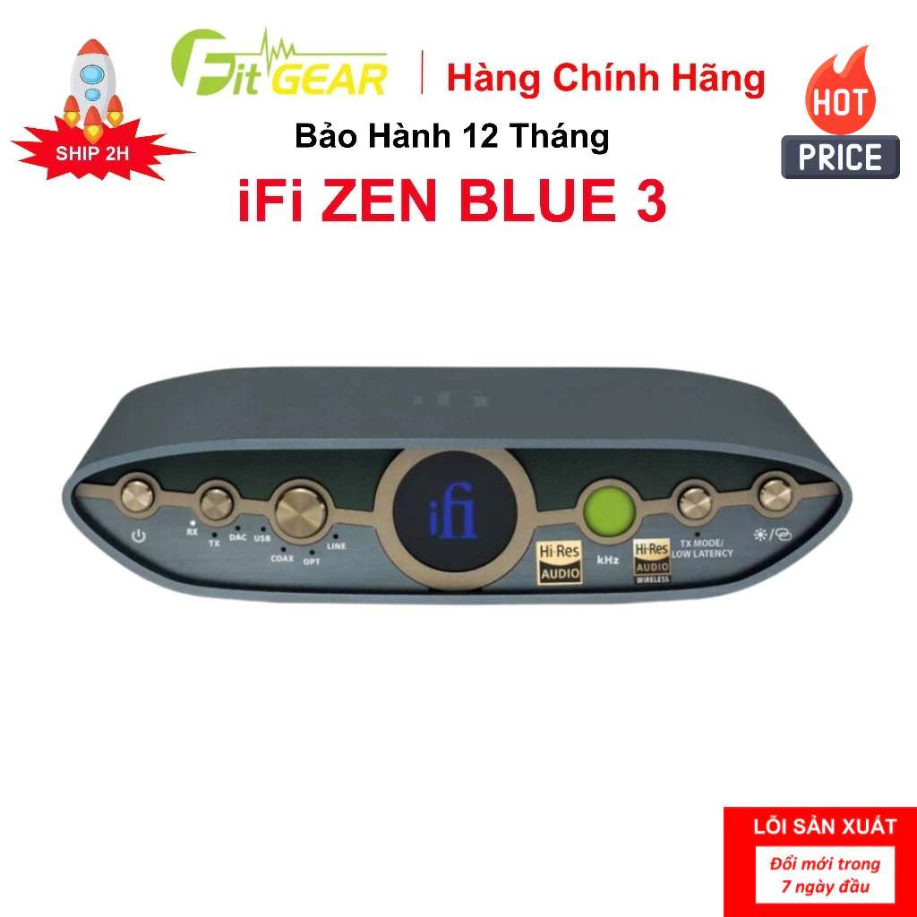 Bộ Thu Phát Bluetooth iFi Zen Blue 3 - Bảo Hành 12 Tháng Chính Hãng - FG2