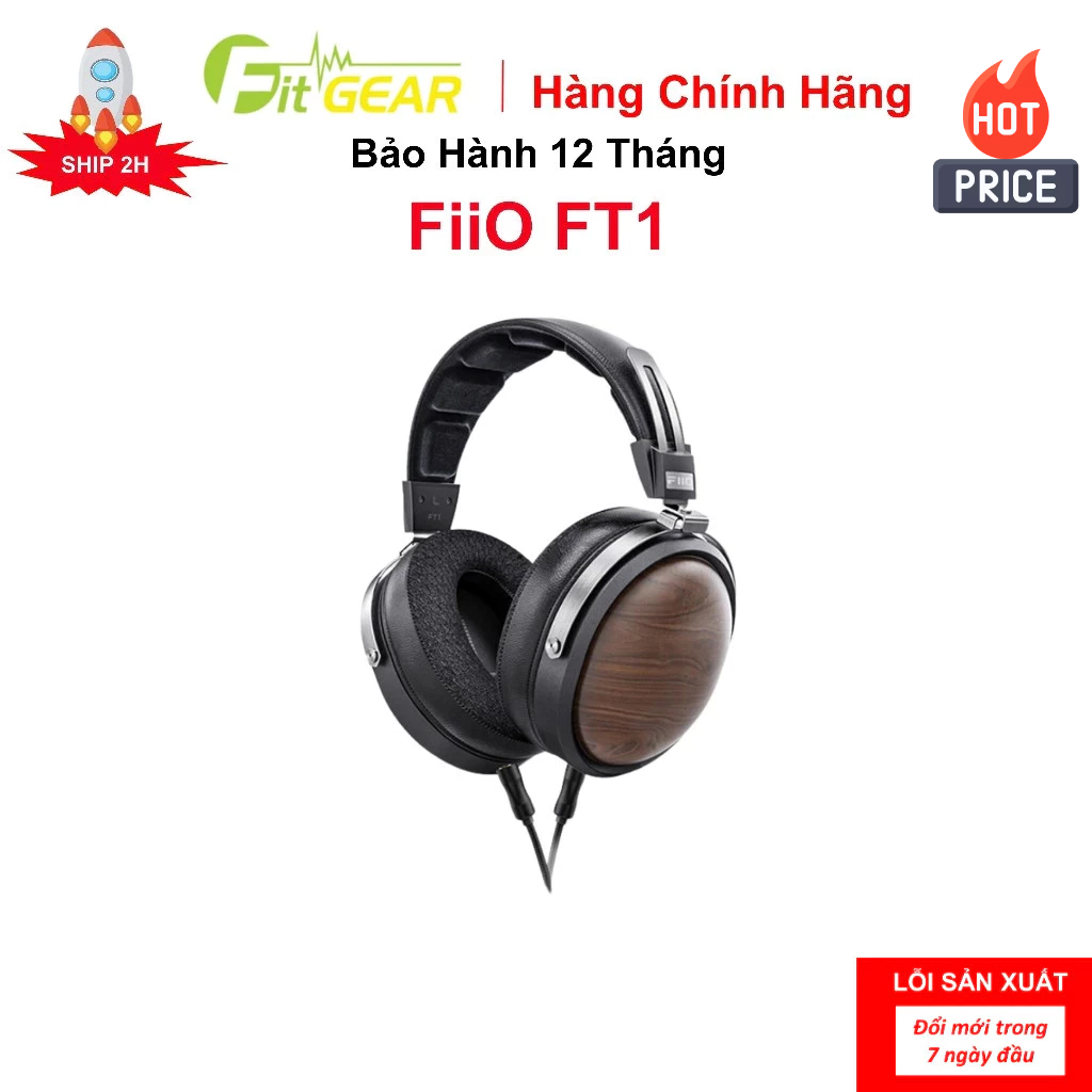 Tai Nghe Chụp Tai FiiO FT1 Chính Hãng - Bảo Hành 12 Tháng