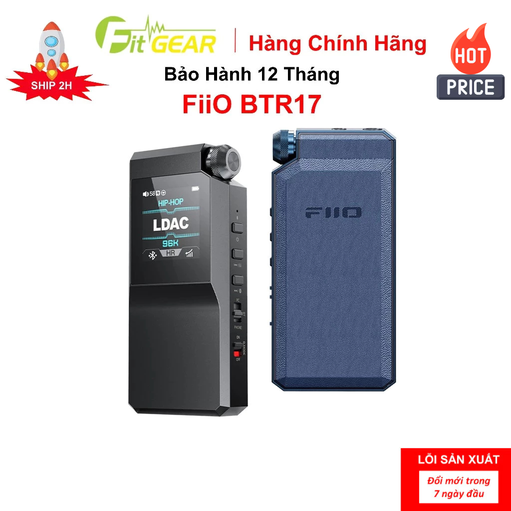 Bộ Giải Mã Bluetooth DAC/AMP Fiio BTR17 Chính Hãng - Bảo Hành 12 Tháng