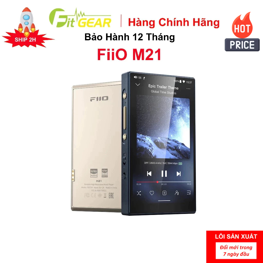 Máy Nghe Nhạc FiiO M21 Chính Hãng - Bảo Hành 12 Tháng