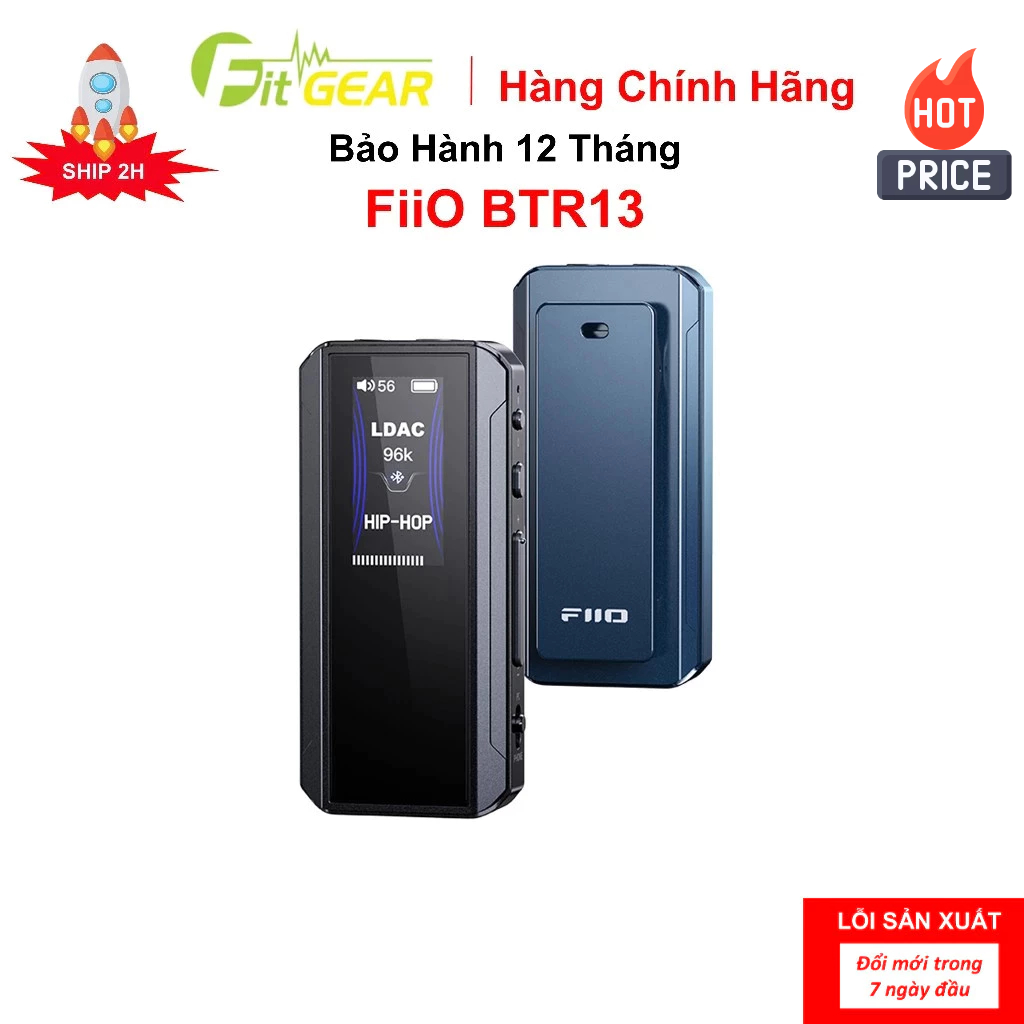 Bộ Giải Mã Bluetooth DAC/Amp FiiO BTR13 Chính Hãng - Bảo Hành 12 Tháng
