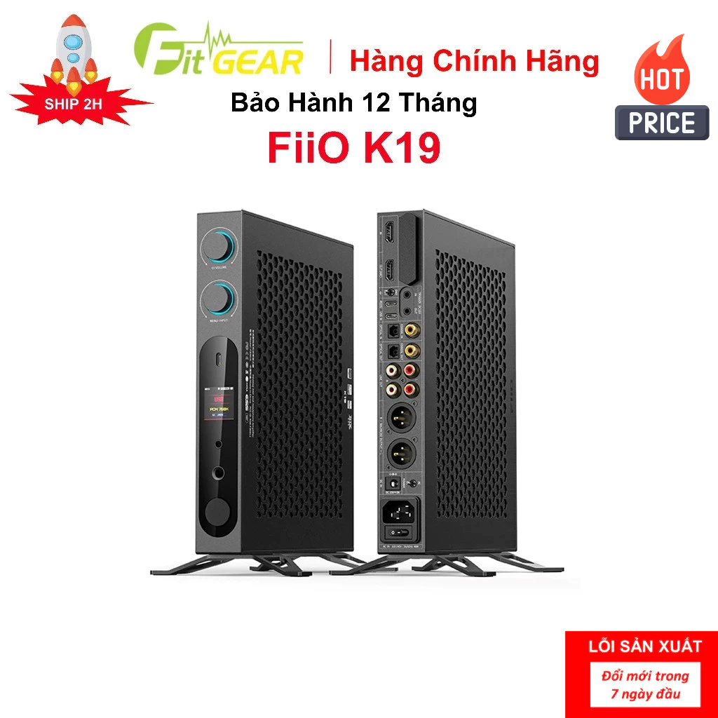 Bộ Giải Mã Desktop DAC/AMP FiiO K19 Chính Hãng - Bảo Hành 12 Tháng
