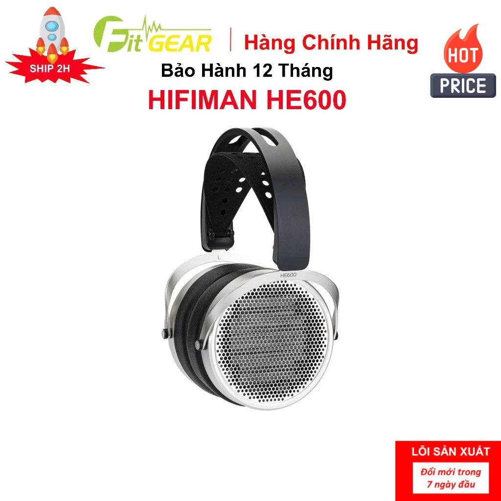 Tai Nghe Chụp Tai HIFIMAN HE600 - Bảo Hành 12 Tháng Chính Hãng - FG2