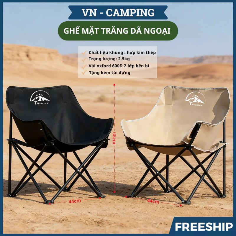 Ghế Camping Ngả Lưng Tmountain Gấp Gọn Thư Giãn Dã Ngoại Du Lịch Cao Cấp Dễ Gấp Mở  | BigBuy360 - bigbuy360.vn