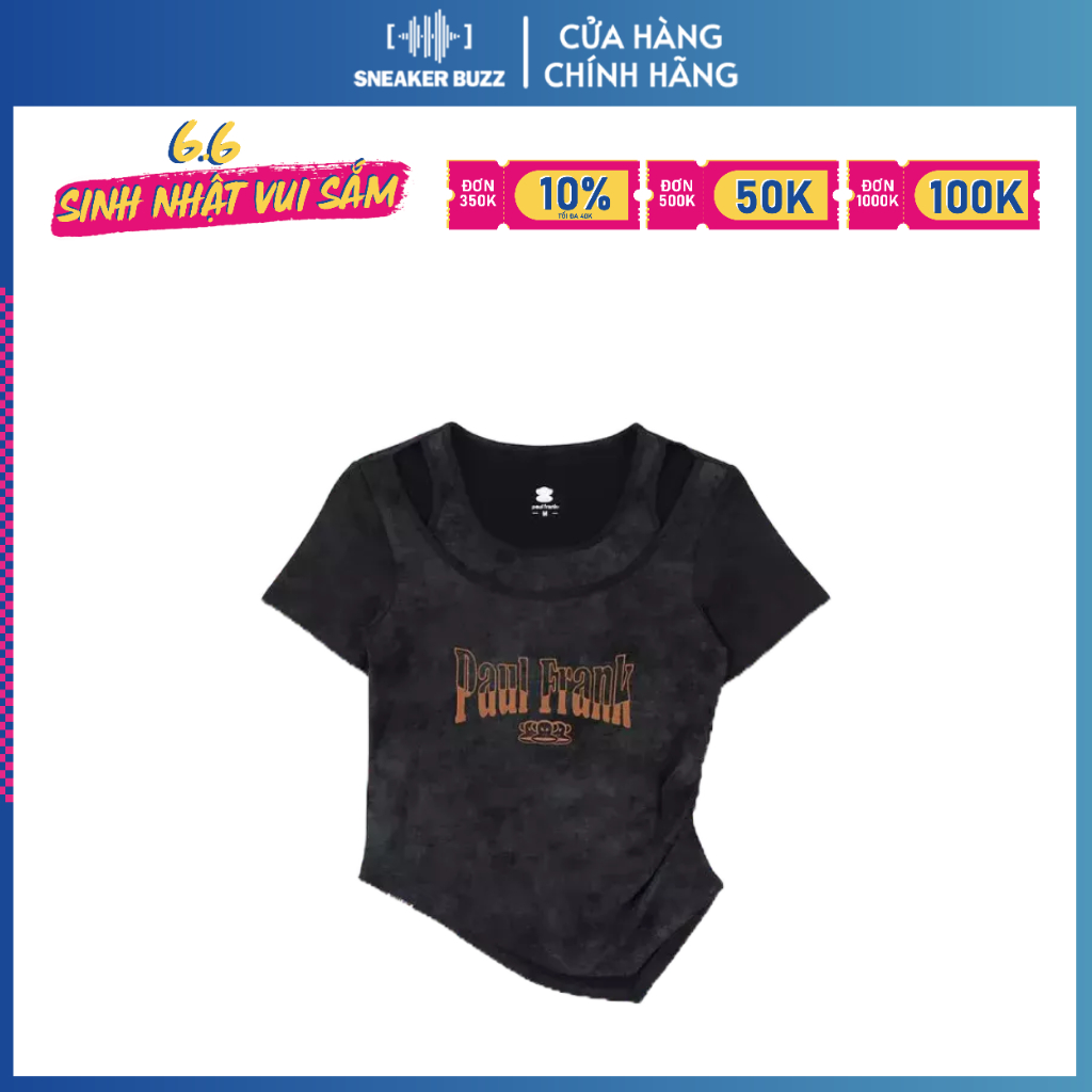 Áo Thun Paul Frank T-Shirt Black Woman P6221492B20