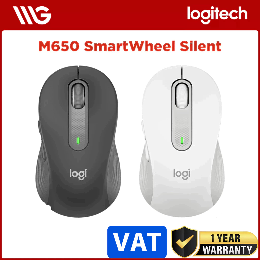 Chuột không dây Logitech Signature M650 SmartWheel Silent
