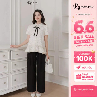 Lymmom - Quần bầu thu đông, quần dài bầu dáng xuông chất liệu hàn cao cấp bigsize form to thiết kế QBD001