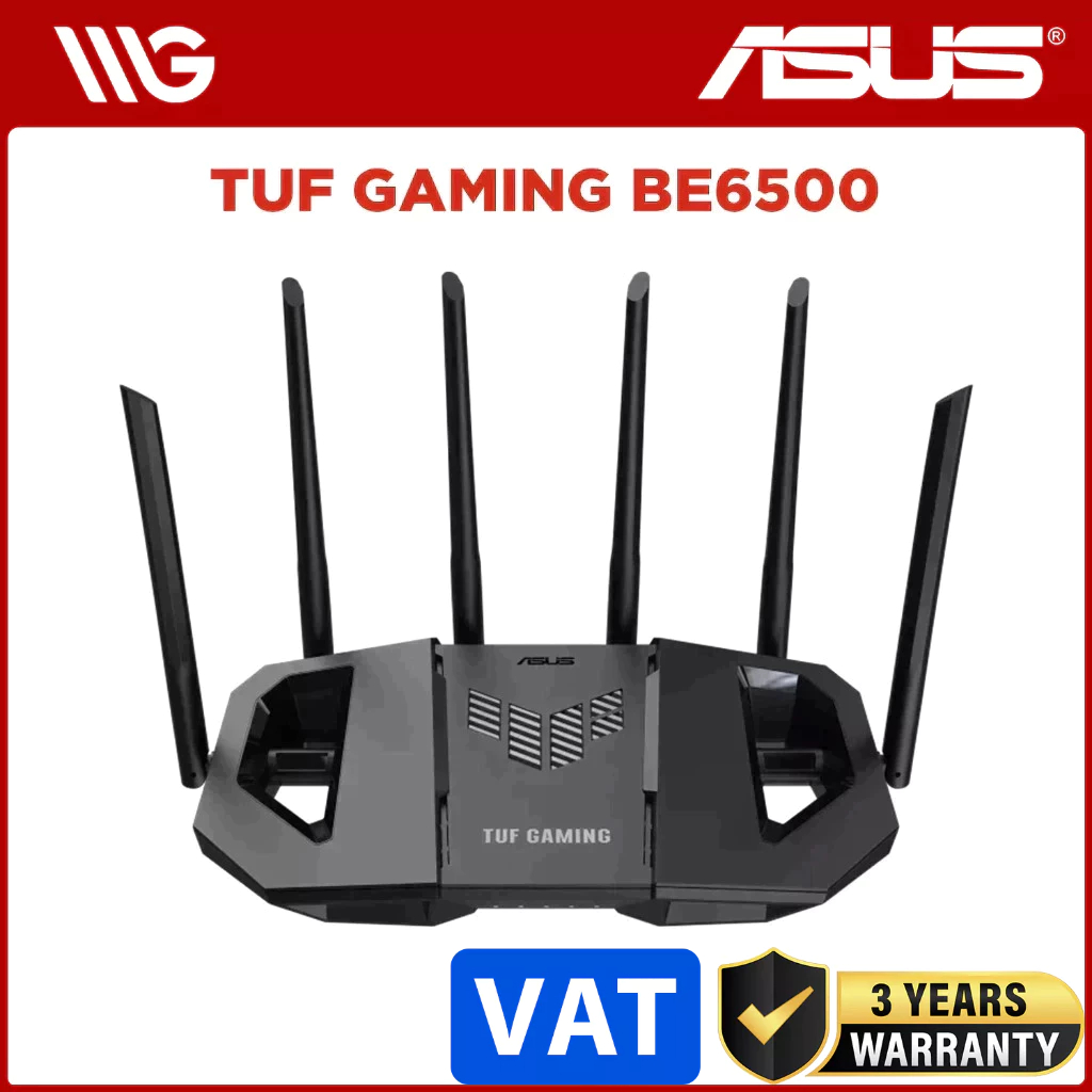 Router WiFi Gaming ASUS TUF Gaming BE6500 WiFi 7 Dual Band (TUF-BE6500)