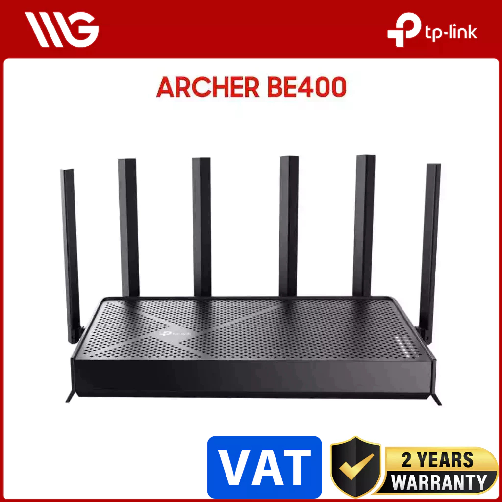 Router WiFi 7 TP-Link Archer BE400 Dual-Band BE6500