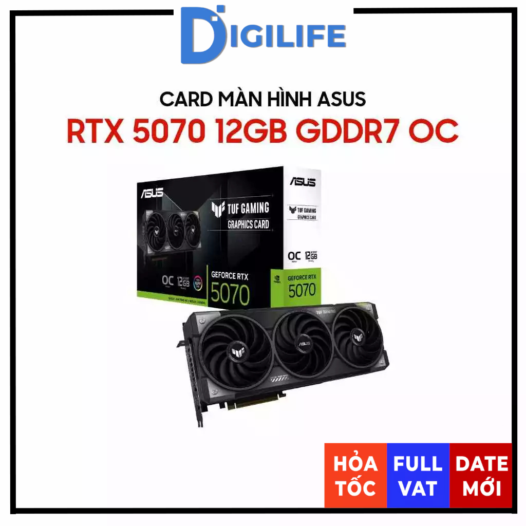 [FULL VAT] Card màn hình ASUS TUF Gaming GeForce RTX 5070 OC Edition 12GB GDDR7