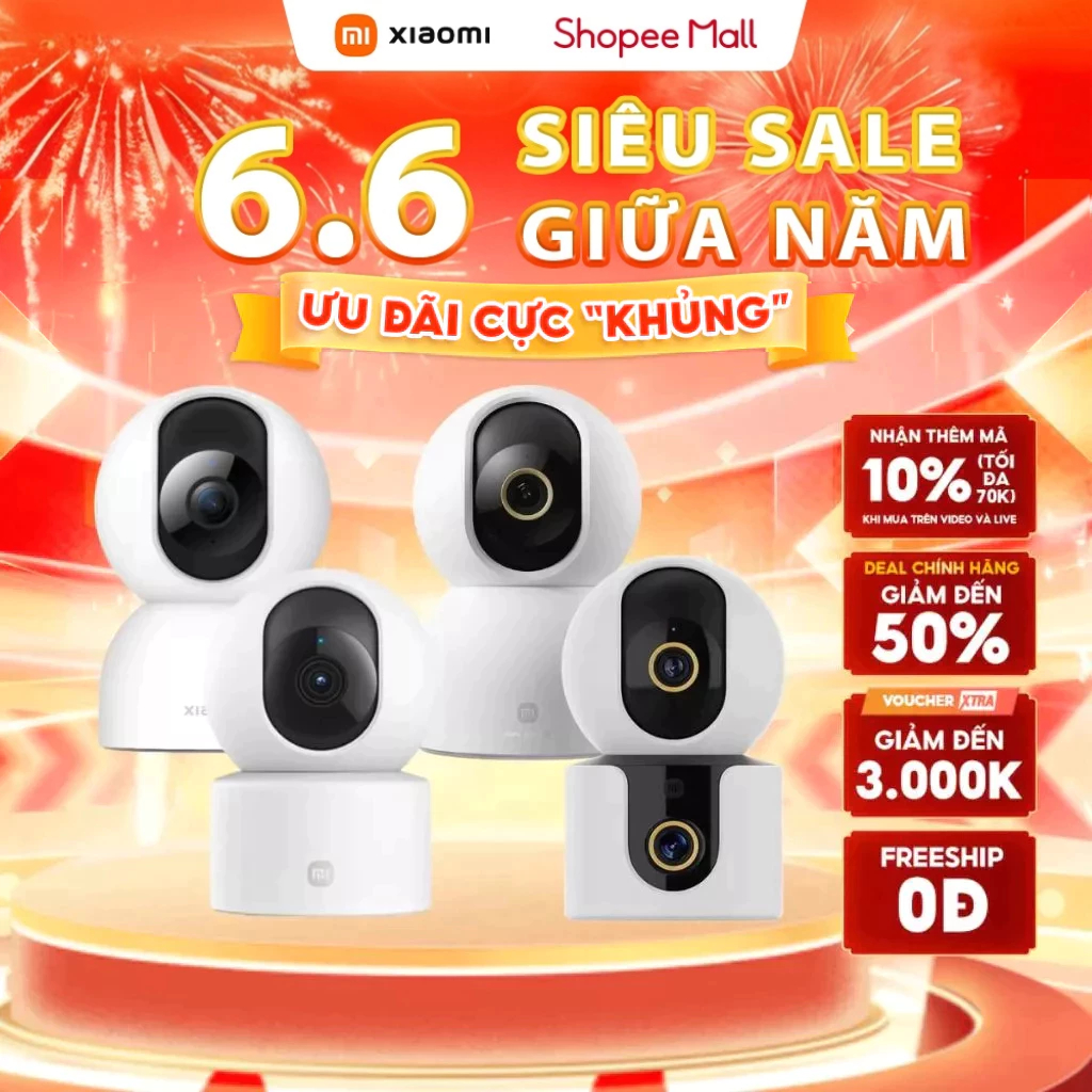Camera Trong Nhà Xiaomi C301 / C400 / C500 / C701 / C500 Dual - Xoay 360 - AI phát hiện con người, B
