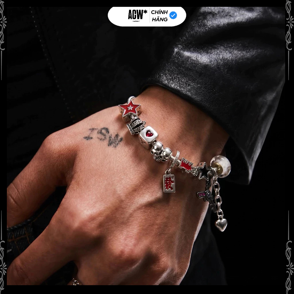 Vòng Tay Charm Bạc 925 Chống Gỉ,Vòng Tay Nam Nữ Phong Cách Gamble Bracelet (Access Workshop )