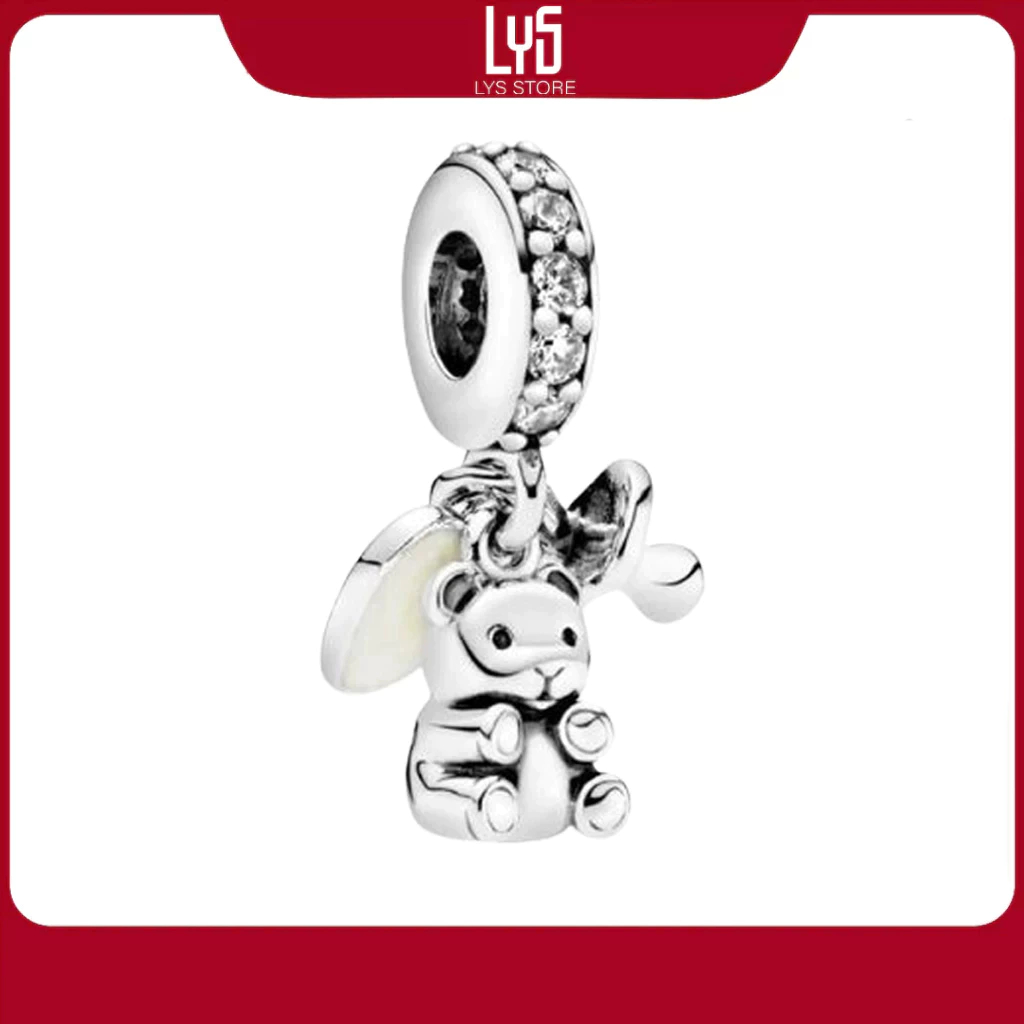 Charm Bạc Lys gấu Teddy Baby Teddy Bear 1175 - Charm Bạc S925 cao cấp
