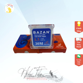 Dây Cước Thẻo, Link Bazan FluoroCarbon Chịu Tải Sốc Mài Mòn Tốt ,Quốc Dân Cuộn 30m (Chính hãng)