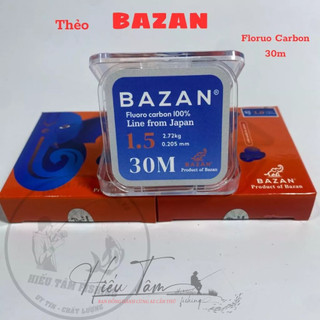 Dây Cước Thẻo, Link Bazan FluoroCarbon Chịu Tải Sốc Mài Mòn Tốt ,Quốc Dân Cuộn 30m (Chính hãng)