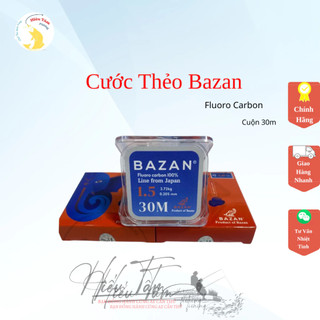 Dây Cước Thẻo, Link Bazan FluoroCarbon Chịu Tải Sốc Mài Mòn Tốt ,Quốc Dân Cuộn 30m (Chính hãng)