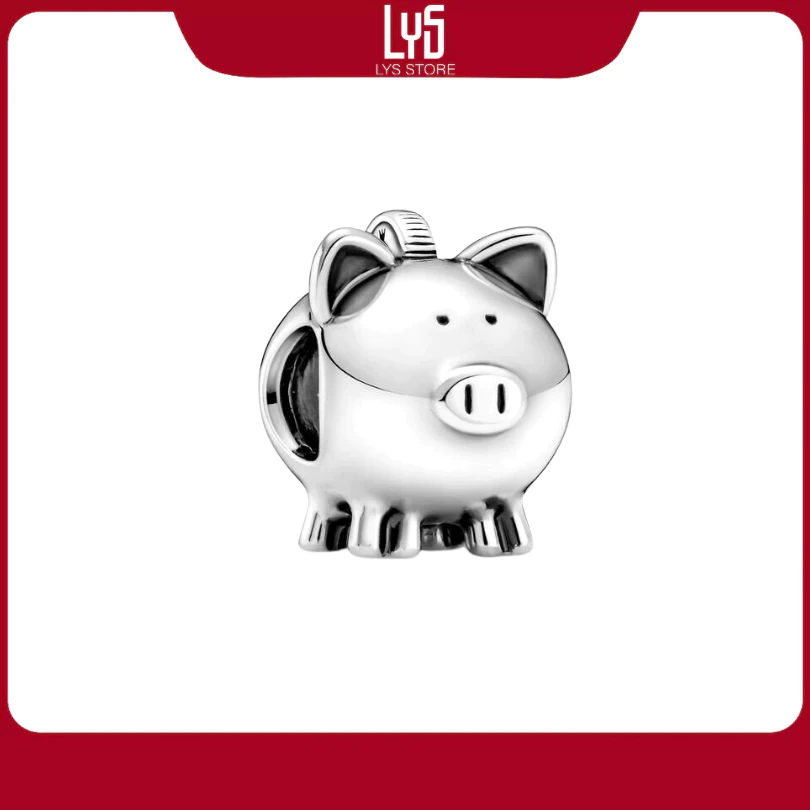 Charm Bạc Lys Cute Piggy Dangle 1206 - Charm Bạc S925