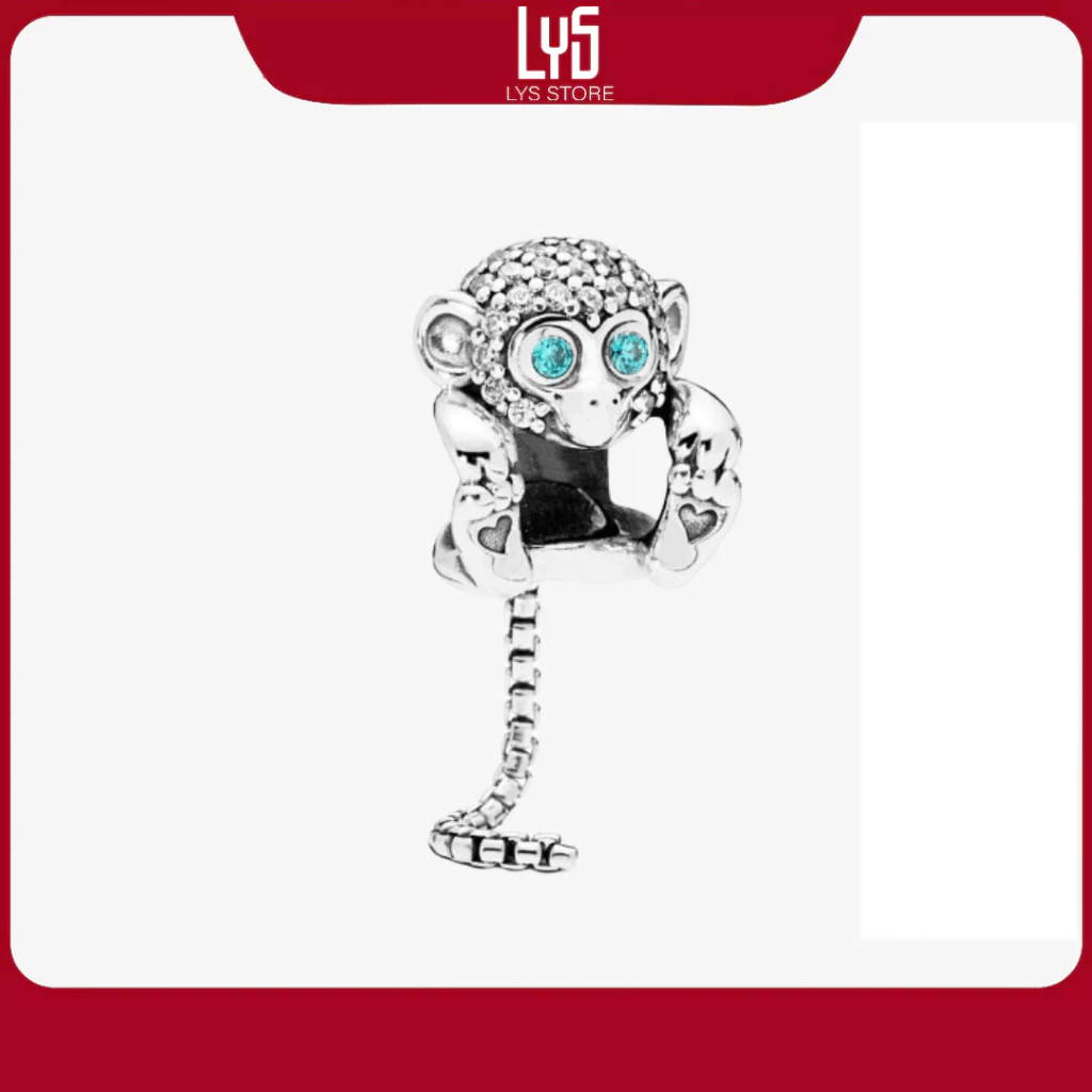 Charm bạc S925 Sparkling Monkey - 1591