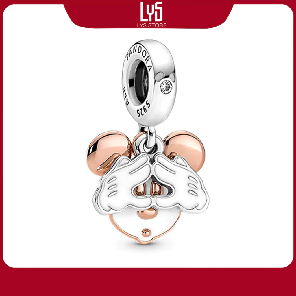 Charm Bạc Thái S925 - Hạt Charm để mix Vòng tay Charm Disney Mickey Mouse Double 1698