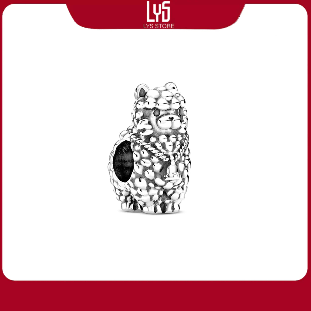 Charm Bạc Lys Fluffy Llama Bé Llama Mềm Mại Đáng Yêu 1501 - Charm Bạc S925 cao cấp