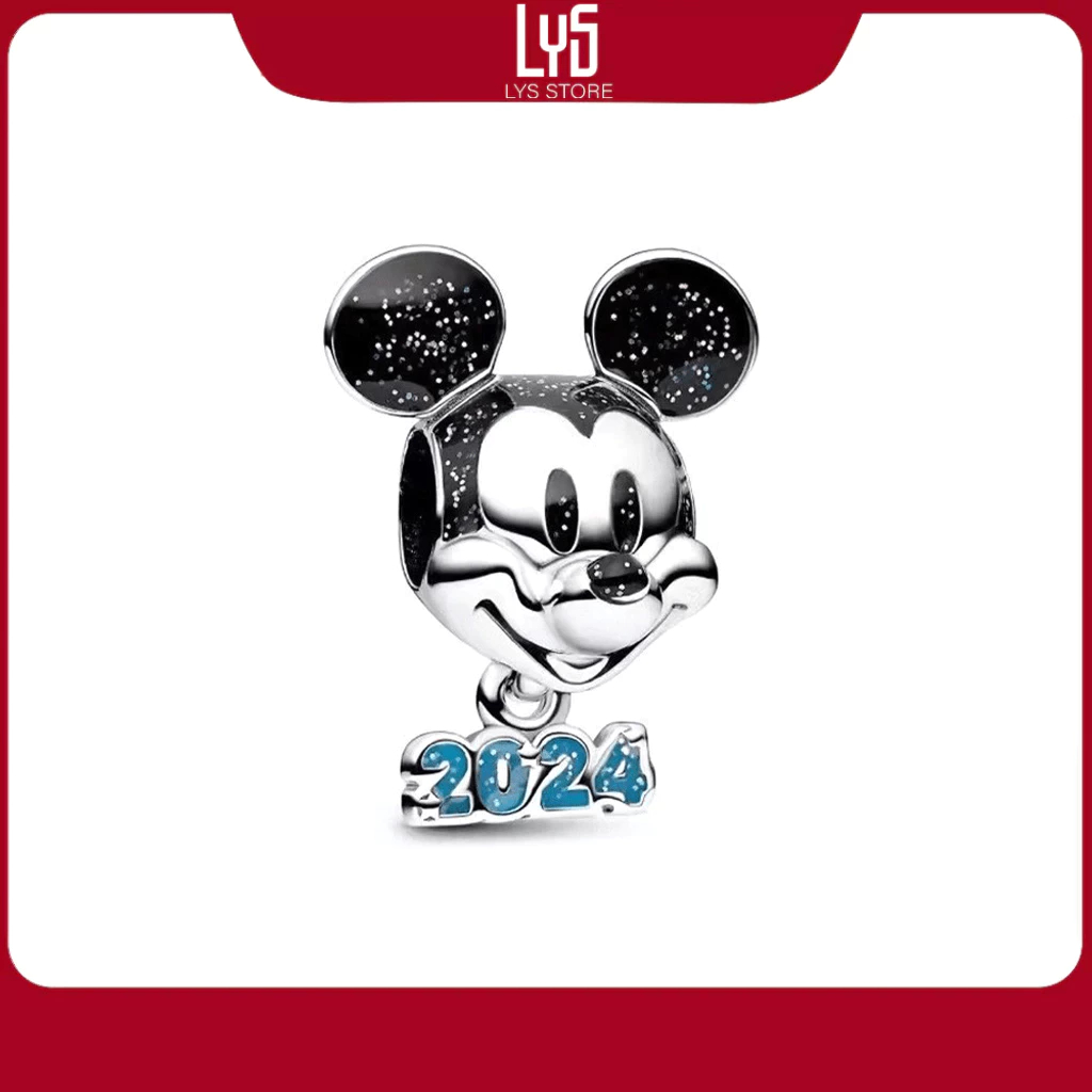 Charm 2024 Mickey Mouse bạc chẩn s925 1663