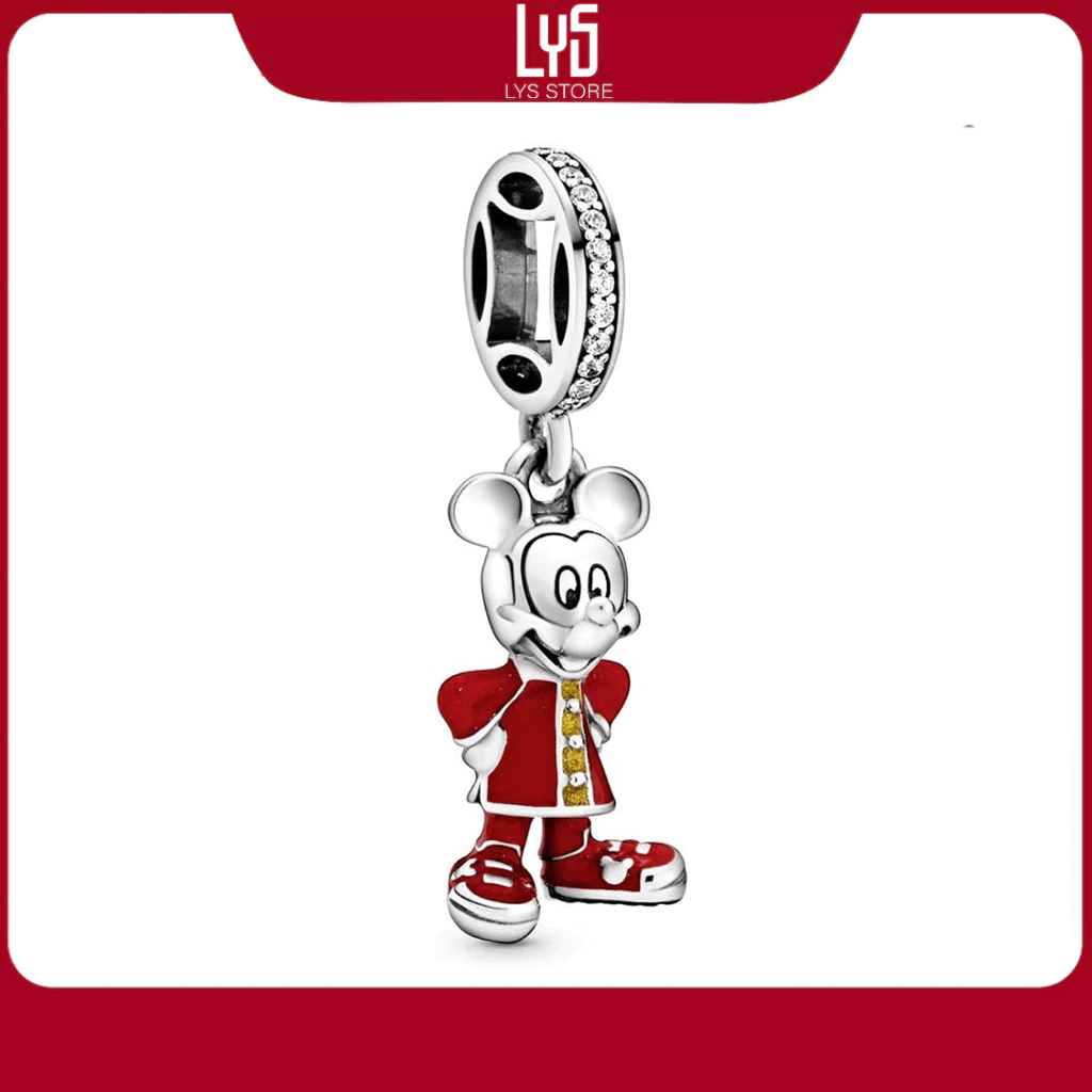 Charm Disney Qipao Mickey Mouse bạc S925 1646