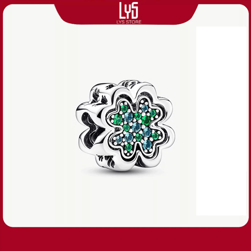 Charm Bạc S925 Cỏ Bốn Lá May Mắn Splittable Four Leaf Clover 1535