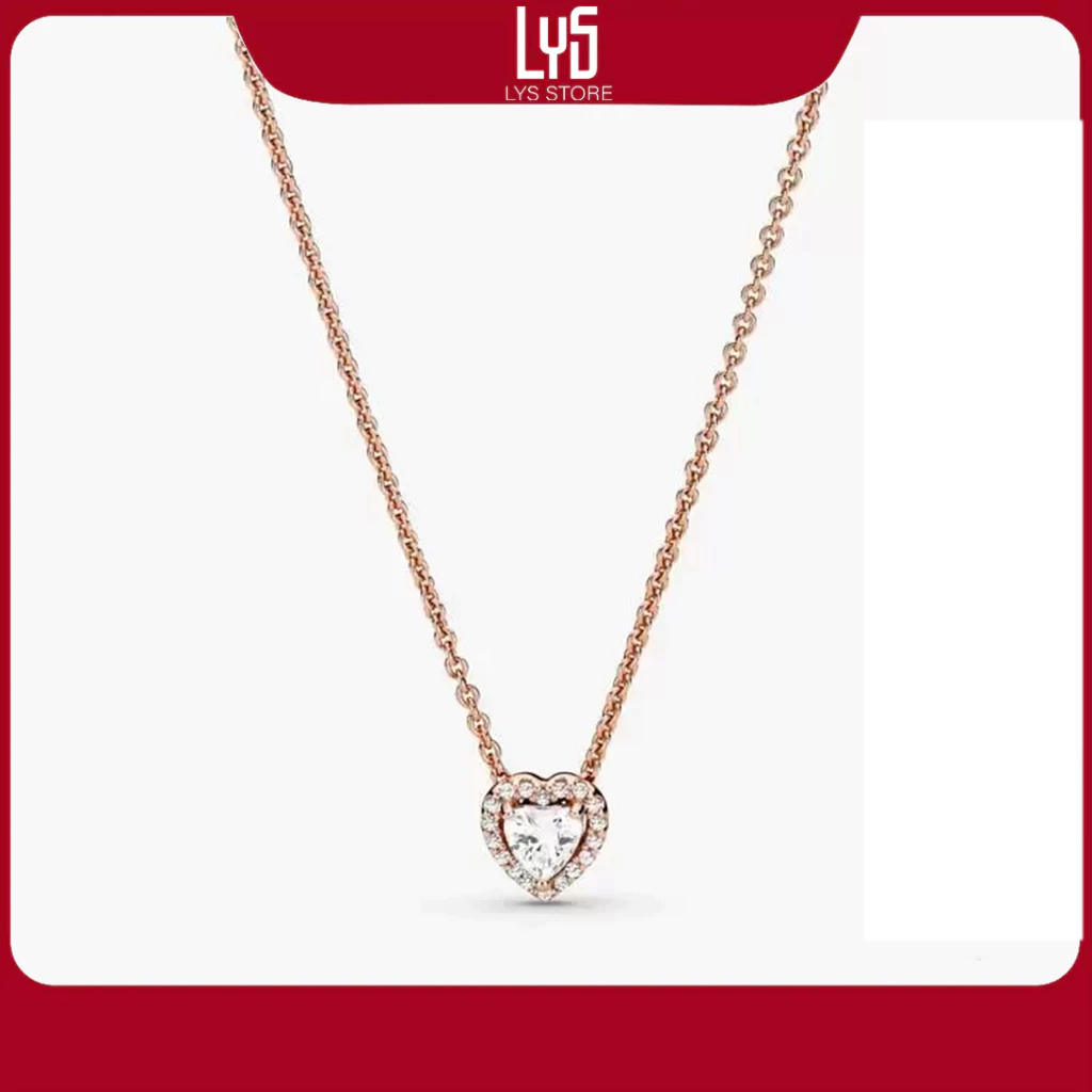 Dây chuyền nữ  Lys Sparkling Heart Collier Necklace 6173 - Vòng cổ S925 Fullbox hộp PAN đầy đủ phụ k