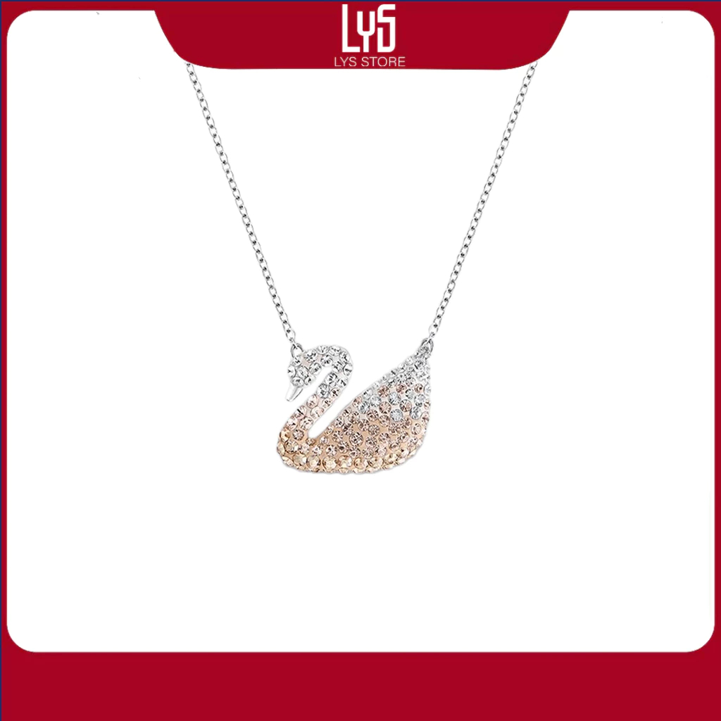 Dây chuyền nữ Lys Ombre Orannge 6374OR - Dây Chuyền Thiên Nga Bạc S925