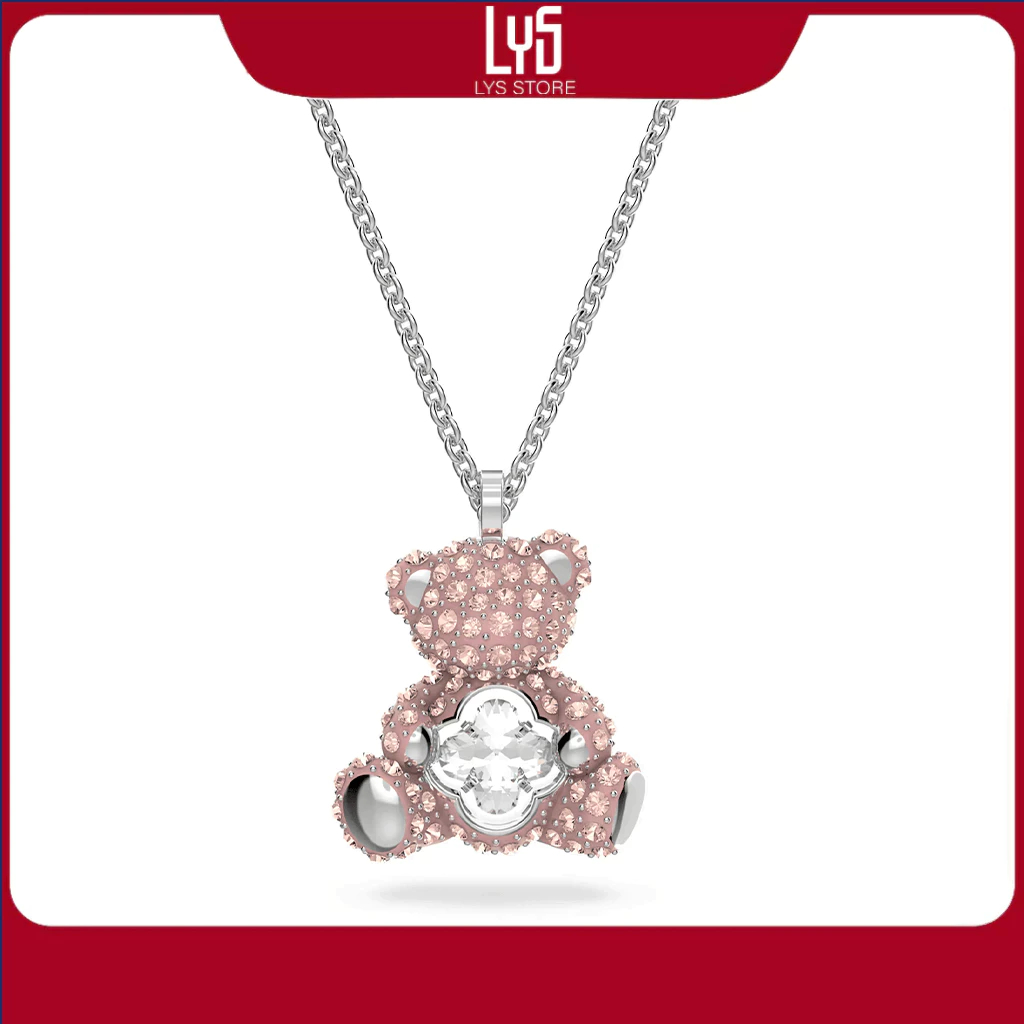 Dây chuyền Nữ Lys Teddy Pendant Necklace 6055 Brown Fullbox - Hàng Xuất Xịn