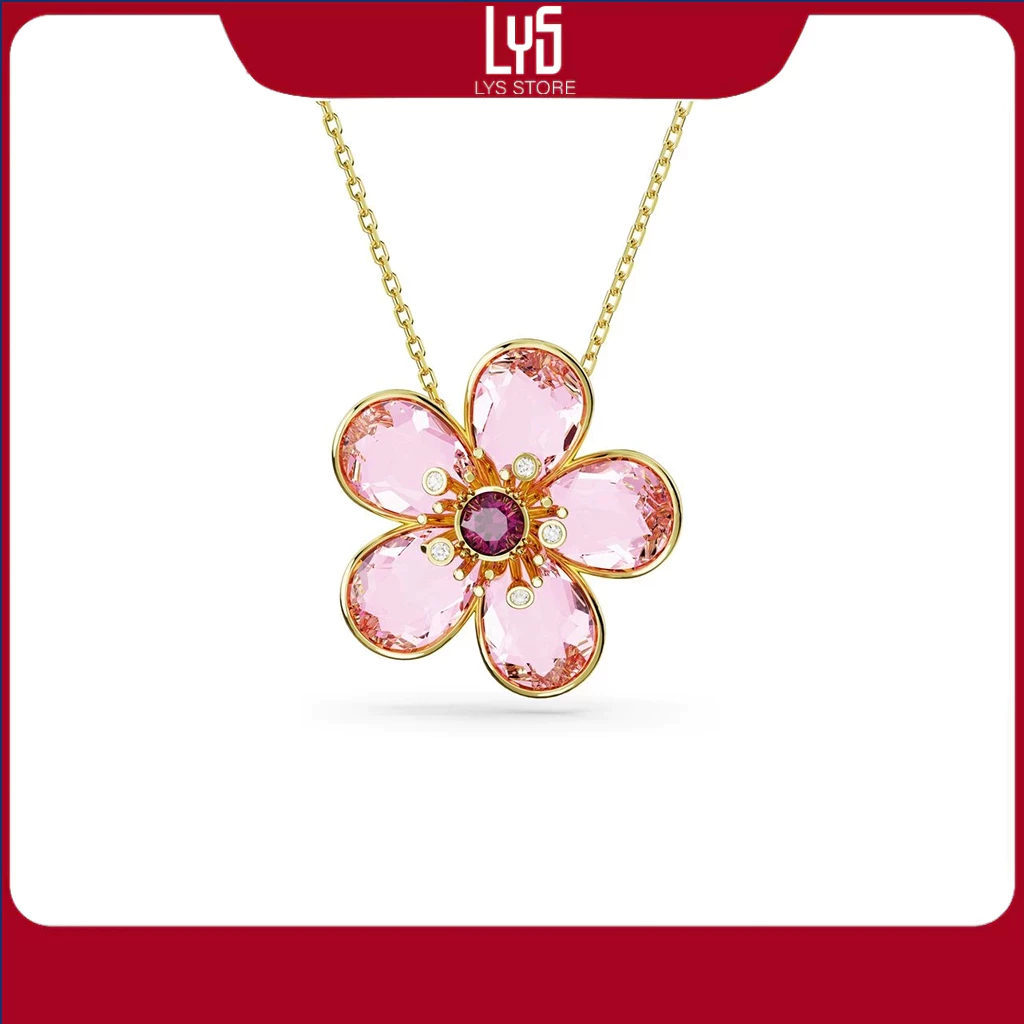 Dây chuyền nữ Flower, Pink Florere necklace 6112