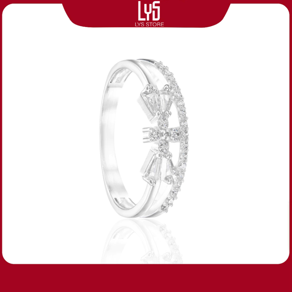 Nhẫn bạc nữ Lys Silver Ring Fullbox 8250- Nhẫn Bạc S925