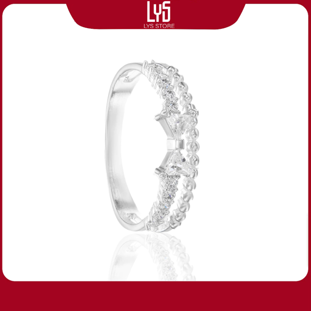 Nhẫn bạc nữ Lys Silver Ring Fullbox 8252- Nhẫn Bạc S925