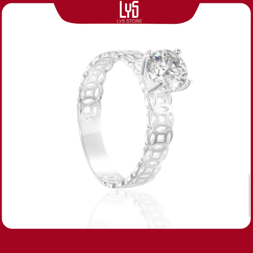 Nhẫn bạc nữ Pan kim tiền đính đá Silver Ring Fullbox 8230- Nhẫn Bạc Nữ S925