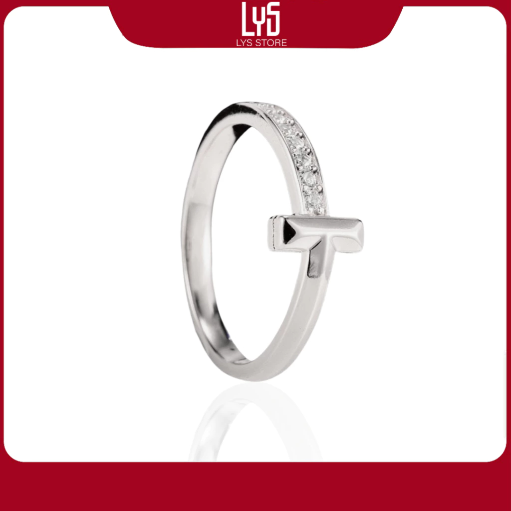 Nhẫn Nam Nữ Modernized Ring Silver 8143 Fullbox TIF - Trang Sức Cao Cấp