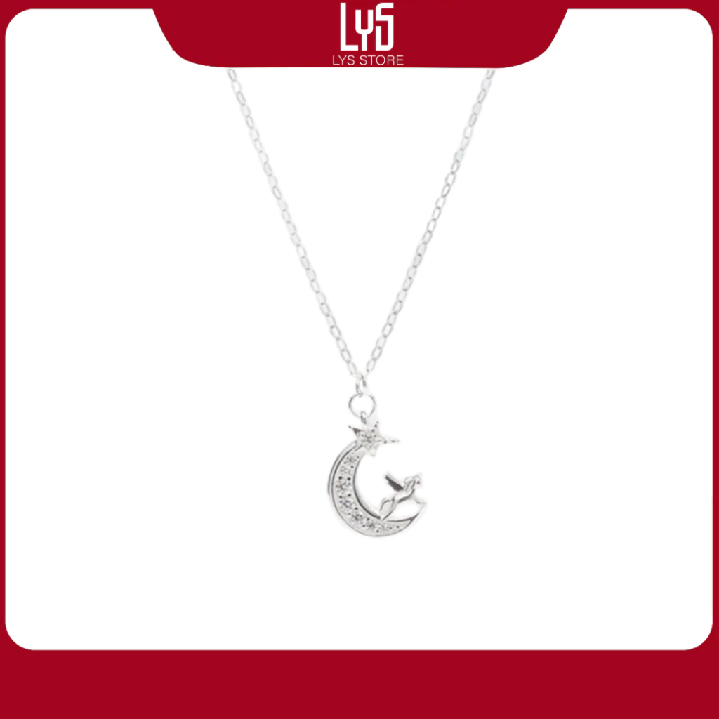 Dây chuyền bạc nữ Lys Moon And Horse Silver 6085