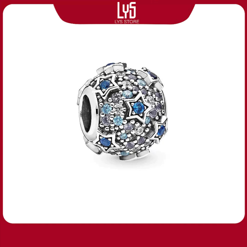 Charm bạc Star Blue Murano Dangle Charm 1148 - Bạc S925