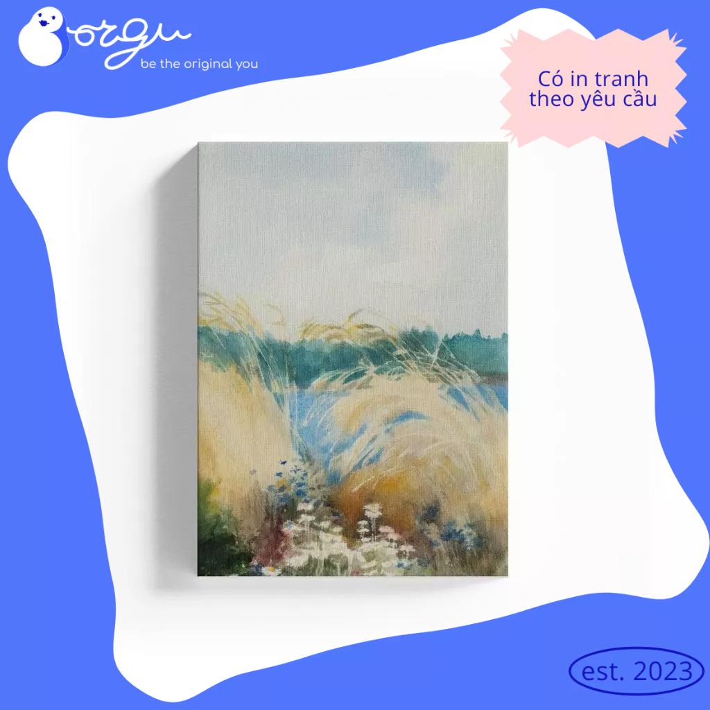 Gentle Breeze - Tranh Nghệ Thuật Gió Nhẹ Về Đồng Quê BORGU - Tranh in canvas artwork gentle breeze
