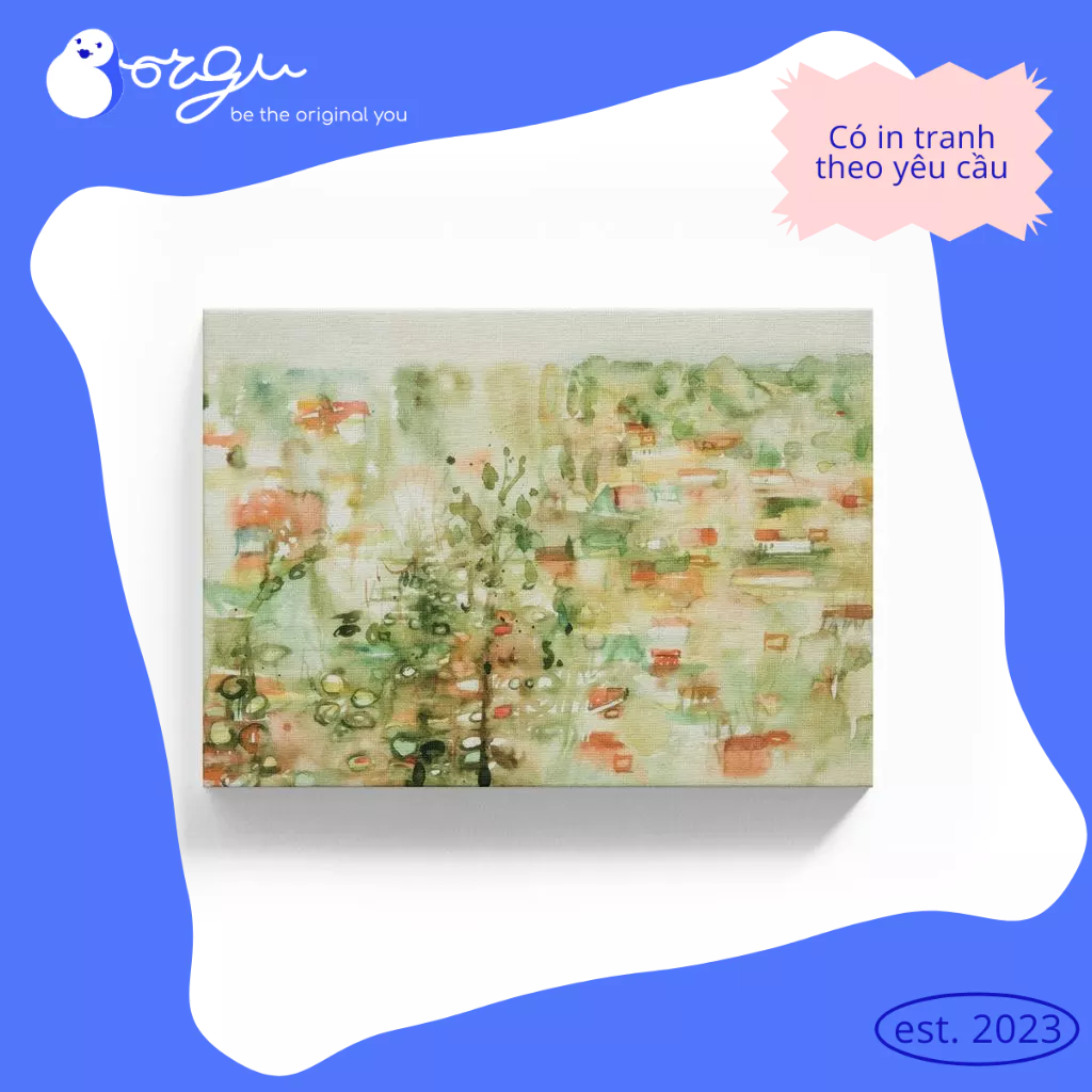 Urban Harmony - Tác Phẩm Nghệ Thuật Trừu Tượng Rực Rỡ BORGU - Tranh in canvas artwork urban harmony