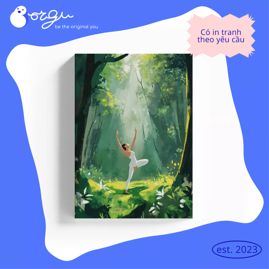 Inner Peace - Mang thiên nhiên vào không gian sống BORGU - Tranh in canvas inner peace nature