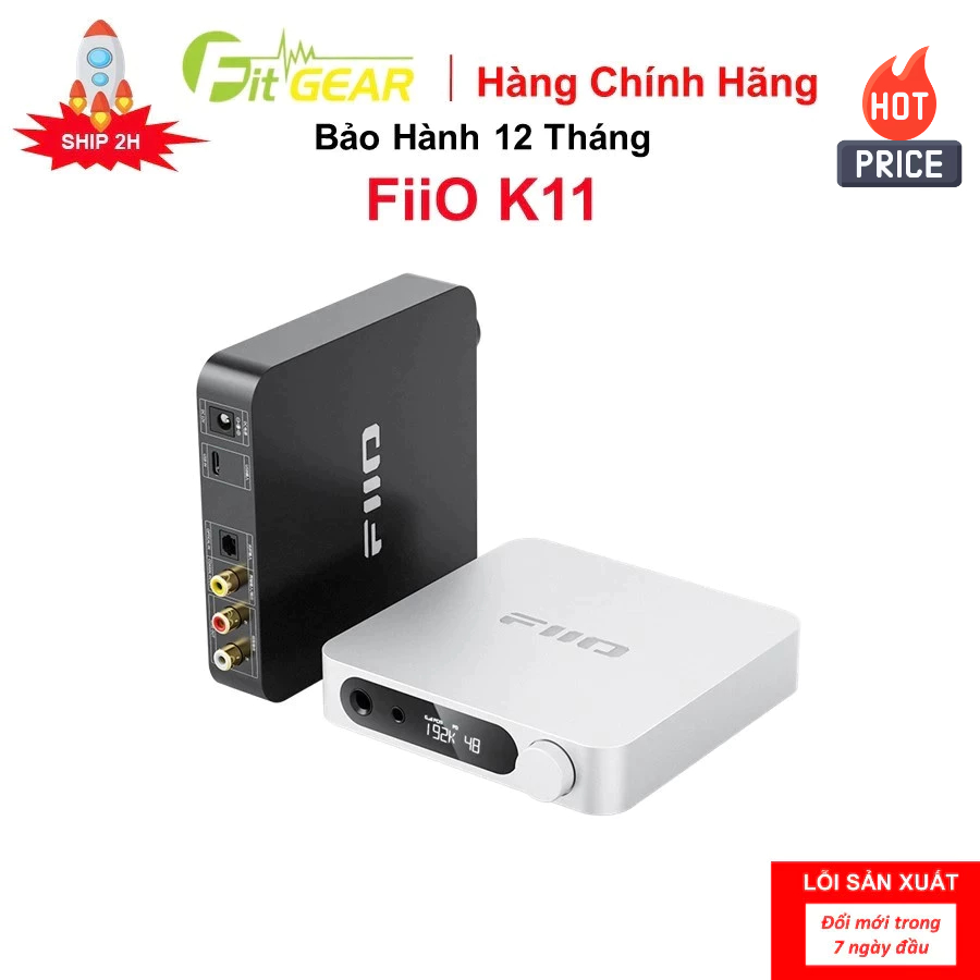 Bô Giải Mã Desktop DAC/Amp FiiO K11  - Bảo Hành Chính Hãng 12 Tháng - FG2