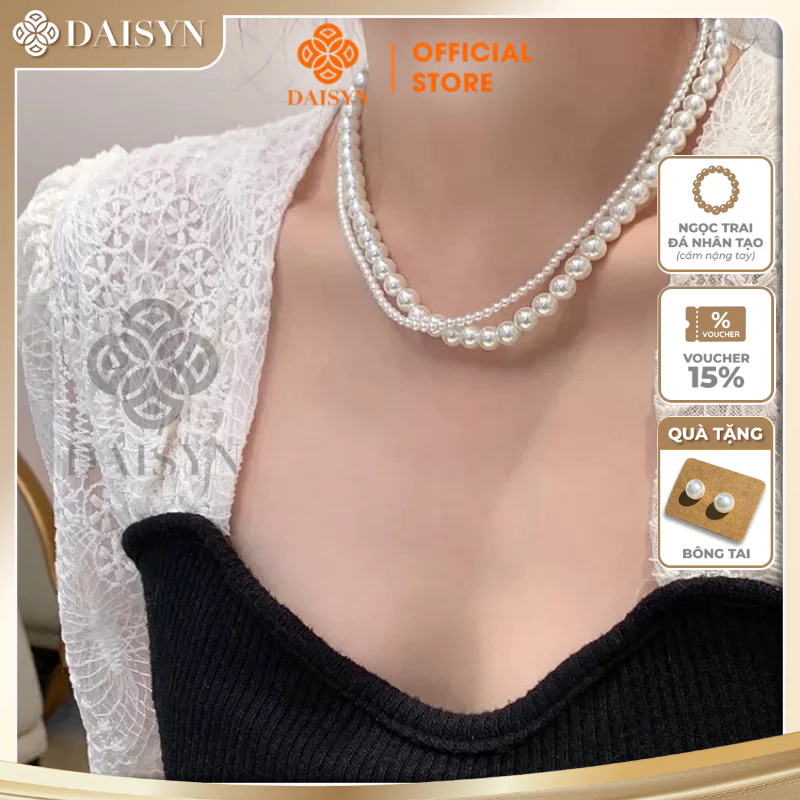 [NgocDaisy] N41 Dây chuyền handmade hạt Ngọc phong cách hàng quốc xinh xắn