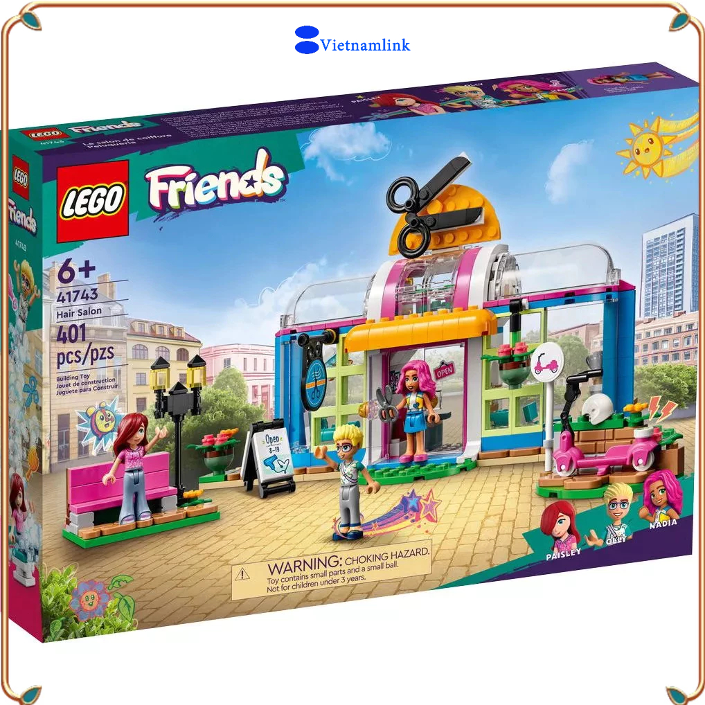 LE GO 41743 Friends Cửa hàng làm tóc Hair Salon Hàng mới, chính hãng 100%