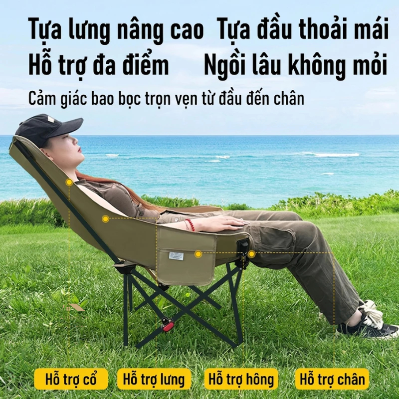 Ghế Camping Ngả Lưng Tmountain Gấp Gọn Thư Giãn Dã Ngoại Du Lịch Cao Cấp Dễ Gấp Mở  | BigBuy360 - bigbuy360.vn